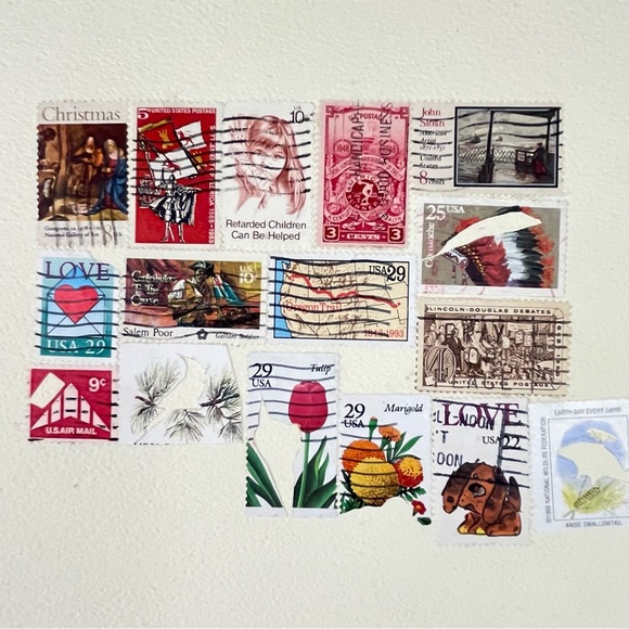 Vintage 90’s Gwen Kirkbride Local Artist Stamp Collage Art Matted 10x8 - Picture 9 of 9